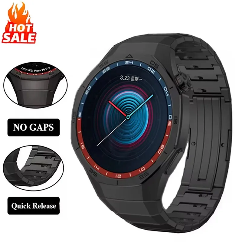 

Роскошный металлический ремешок без зазоров из титанового сплава для Huawei Watch GT 5 Pro, 46 мм, ремешок для GT5 Pro, специальный быстросъемный ремешок для часов