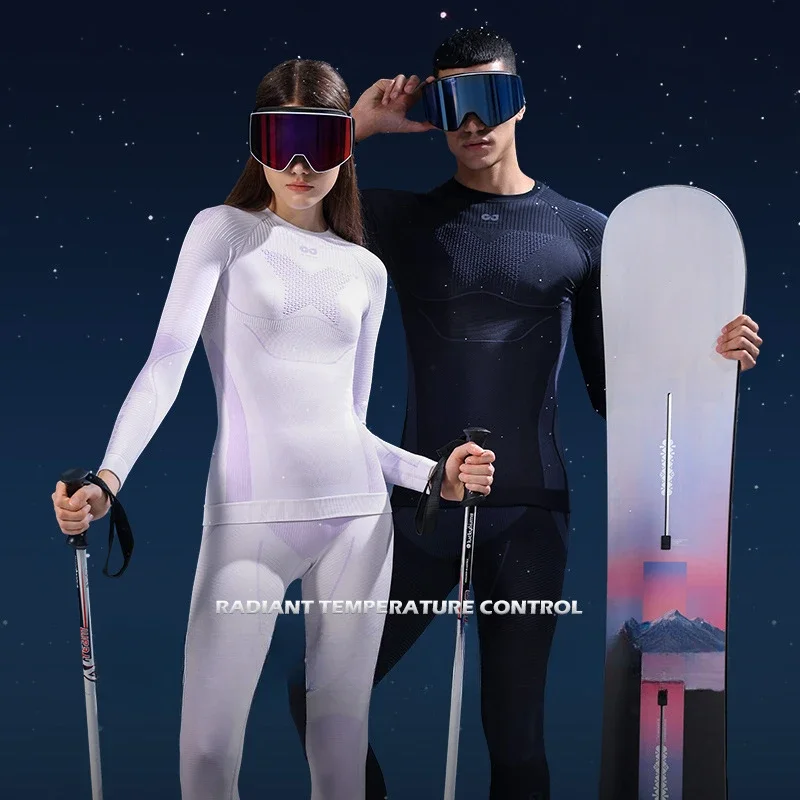 Men's and Women's Skiing Quick-drying Clothes Suit Sports Cycling Sweat Warm Compression Unisex Underwear Bottoming Suit