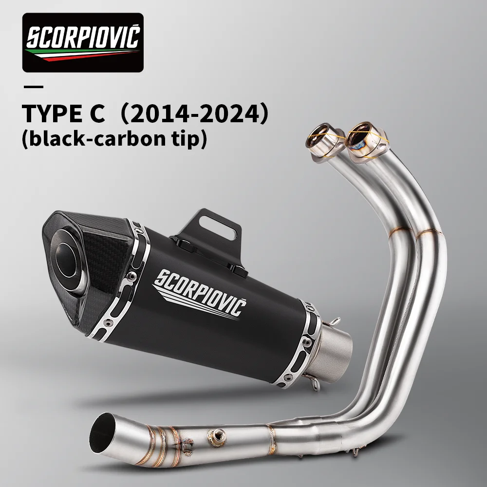 Geschikt voor MT-07 FZ-07 2014 - 2024 TRACER 7/GT TRACER 700/GT motorfiets uitlaatsysteem pakket
