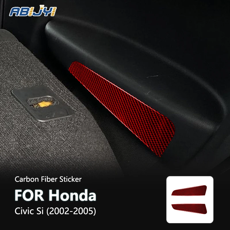 

For Honda Civic Si 2002-2005 Accessories Carbon Fiber Style Interior Car Rear Side Fascia Trim Cover Trim Sticker Decoration