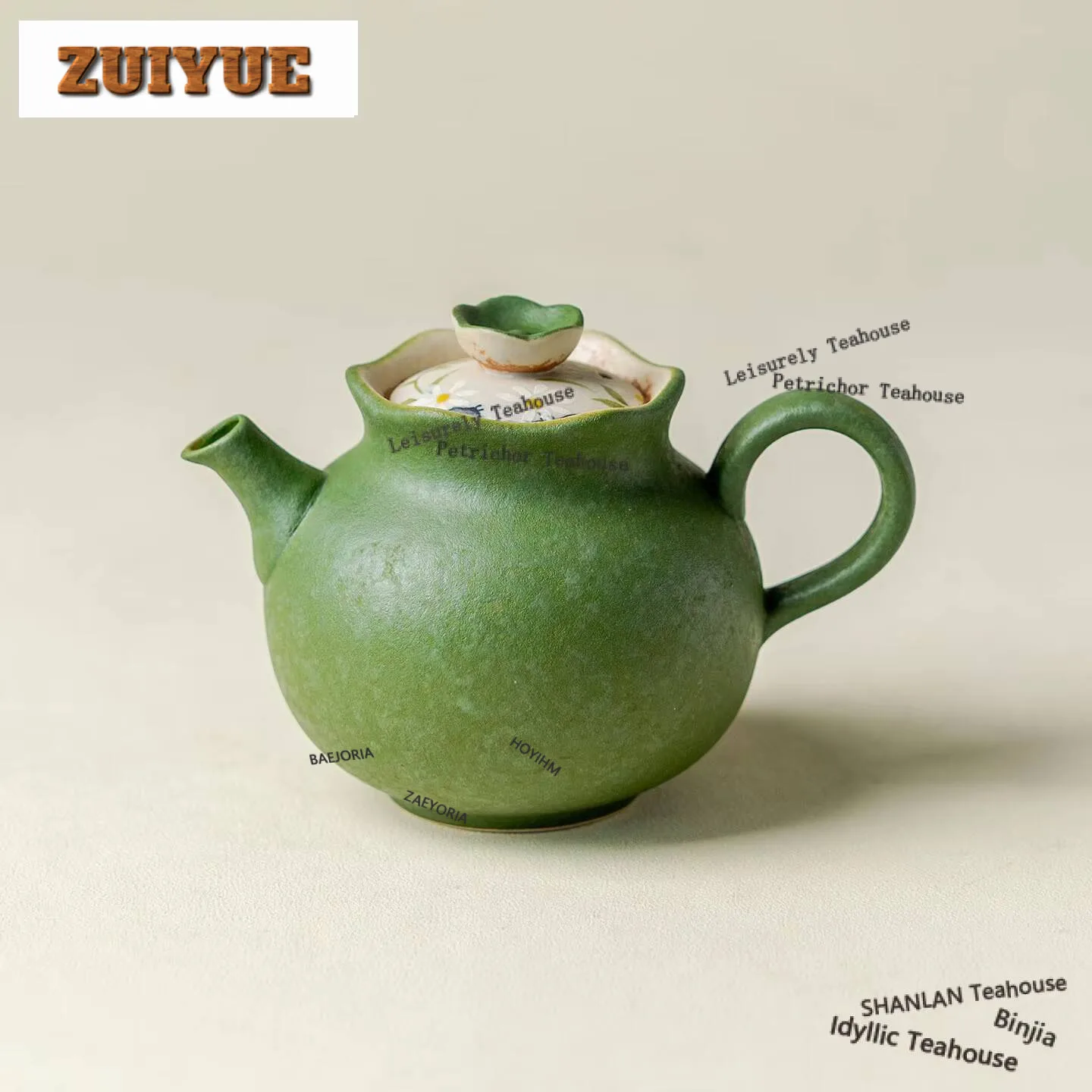 

170ml Hand-painted Daisy Flower Mouth Teapot Creative Tea Infuser Pot Tea Making Kettle With Strainer Chinese Tea Set Collection