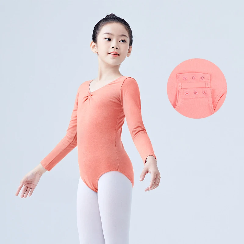 بدلة باليه بأكمام طويلة لممارسة الرقص الاحترافية للأطفال البنات من أجل أزياء أداء الدرجات