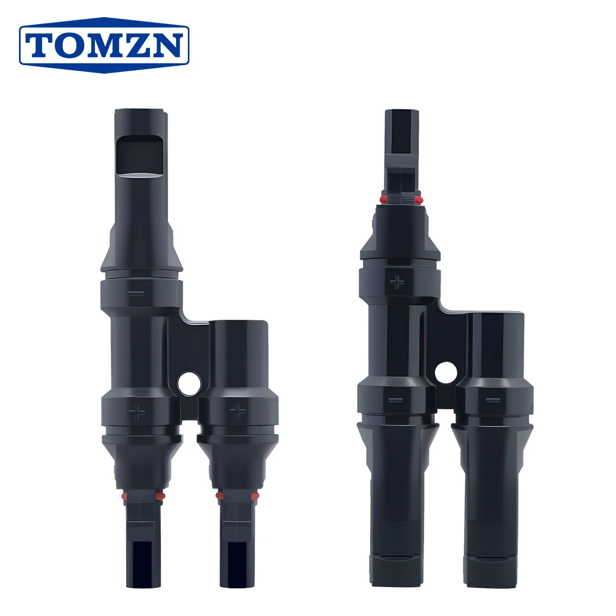 TOMZN Official T-Type PV Solar Connector 1 IN 2 OUT 1000V 32A Photovoltaic Wire Terminal Box for Inverter IP67 Waterproof