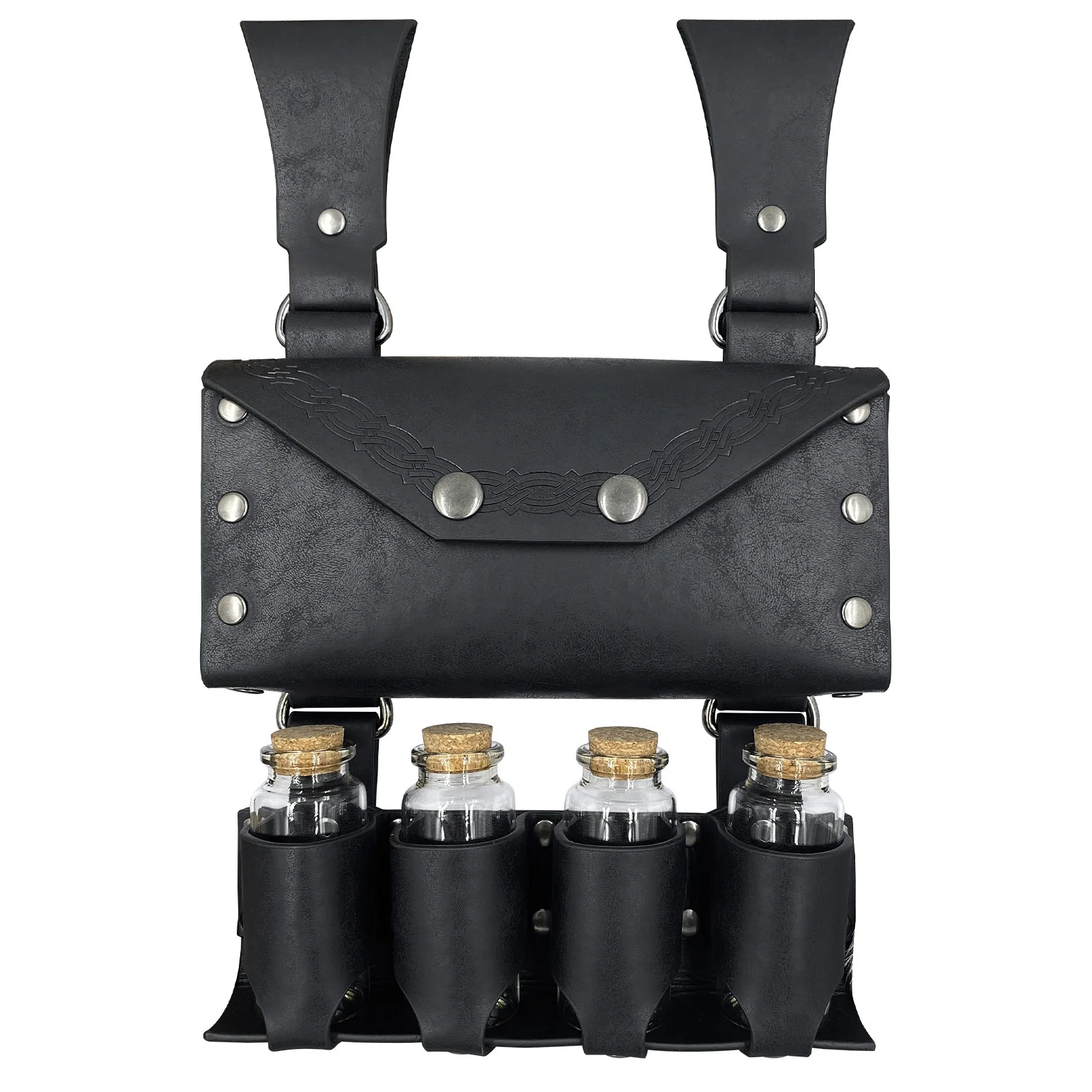 

Nordic Viking Retro Prop! Medieval Alchemist Bottle Waist Bag, Hardcore Restoration of Cosplay Atmosphere