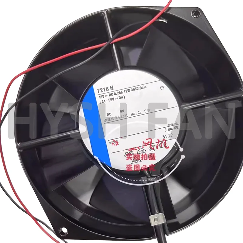 Ventilador do inversor, Original 7218N, DC48V, 12W, 17050