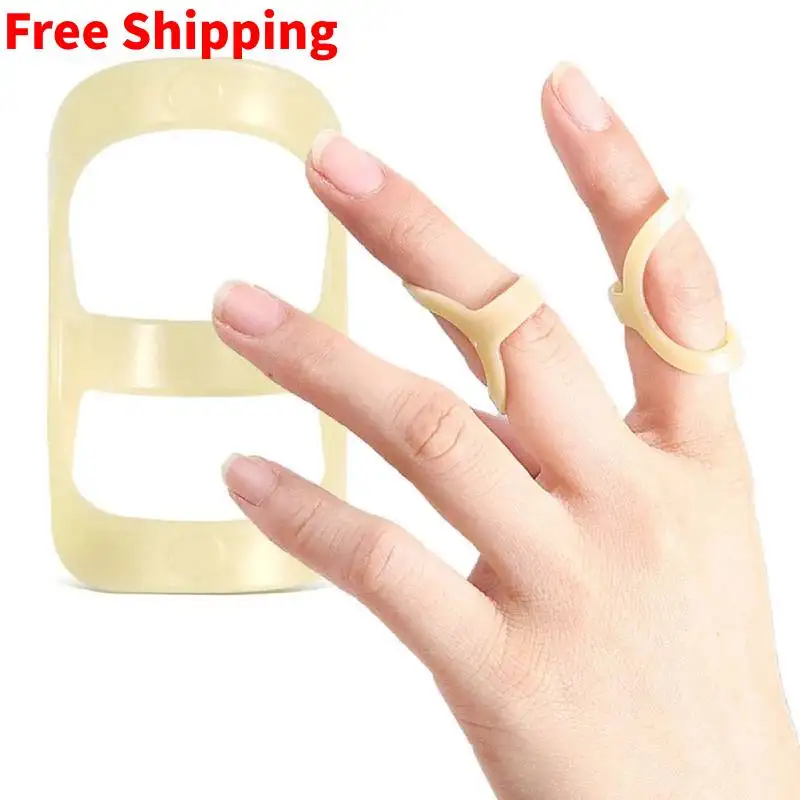 3Pcs Finger Splint Fixed Ring Adjustable Broken Finger Joint Stabilizer Finger Splint Bracket Protector Straightening Arthritis