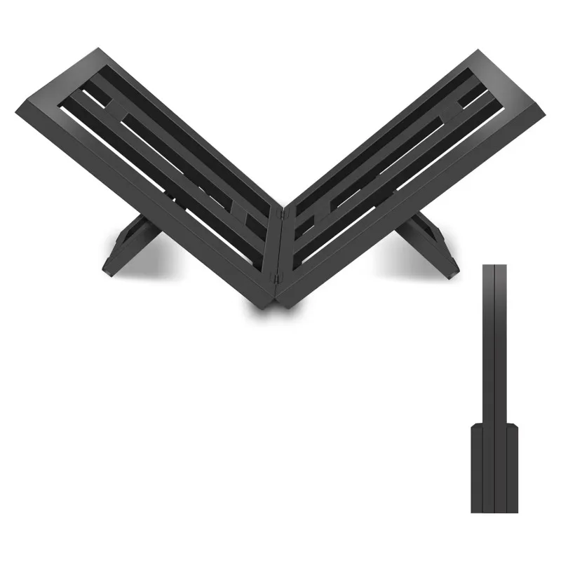 Iron Wood Rack Detachable Simple Style Multifunctional Indoor Outdoor Wooden Storage Rack Fireplace Side Firewood