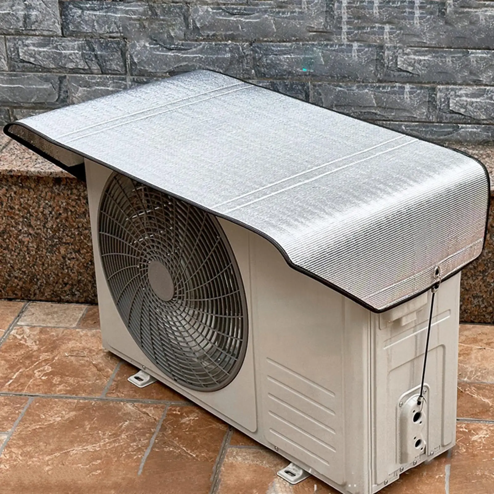 Air Conditioning Cover Outdoor Sun Rainproof Anti-Dust Anti-Snow Cleaning Cover AC Outer Cover AC Waterproof Dust