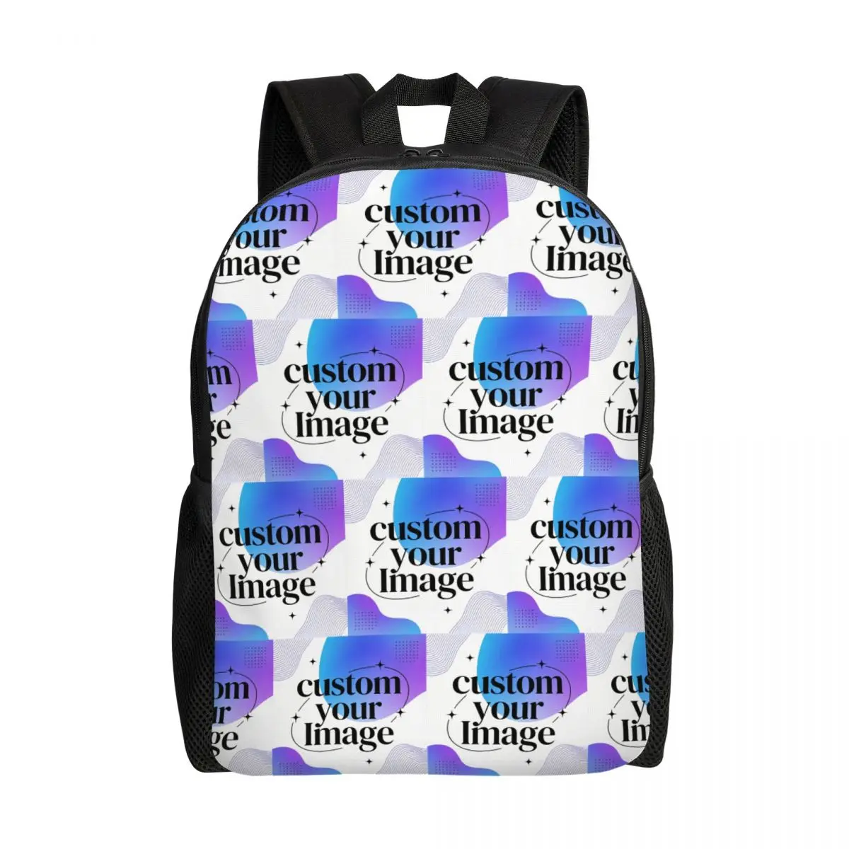 

Custom Your Photo Logo Text Backpack for Men Women College School Students Bookbag Fits 15 Inch Laptop Personalized Image Bags