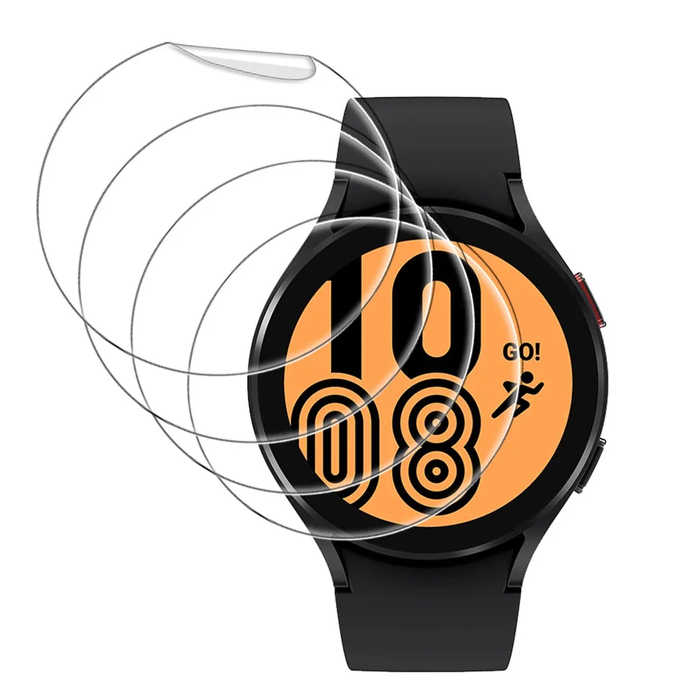 5 قطعة Hydrogel فيلم واقية لسامسونج غالاكسي ساعة 5 4 40/44 مللي متر 4 الكلاسيكية 42/46 مللي متر 5 برو 45 مللي متر كامل حامي الشاشة لا الزجاج