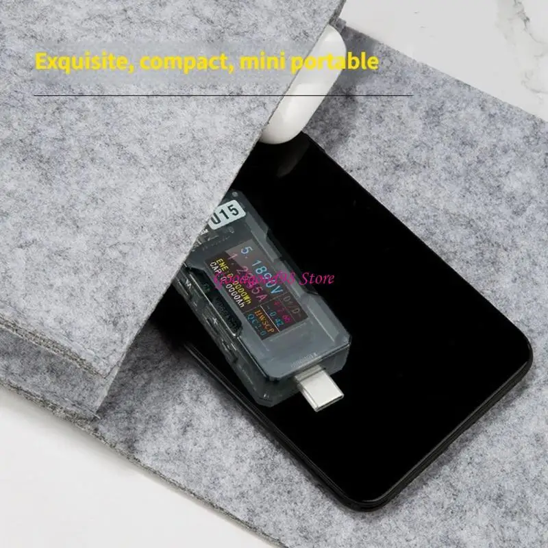 Handheld Power Meter For Charging Devices Features Real Time Data Display And Wide Compatibility With USB A And Type C Port 