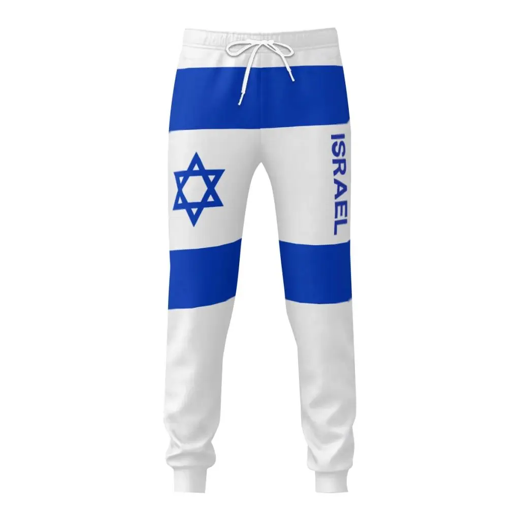 

Men's Israel David Star Flag Sweatpants with kets Straight Leg Eighteen Pants Youthful Vitali Autumn Collection