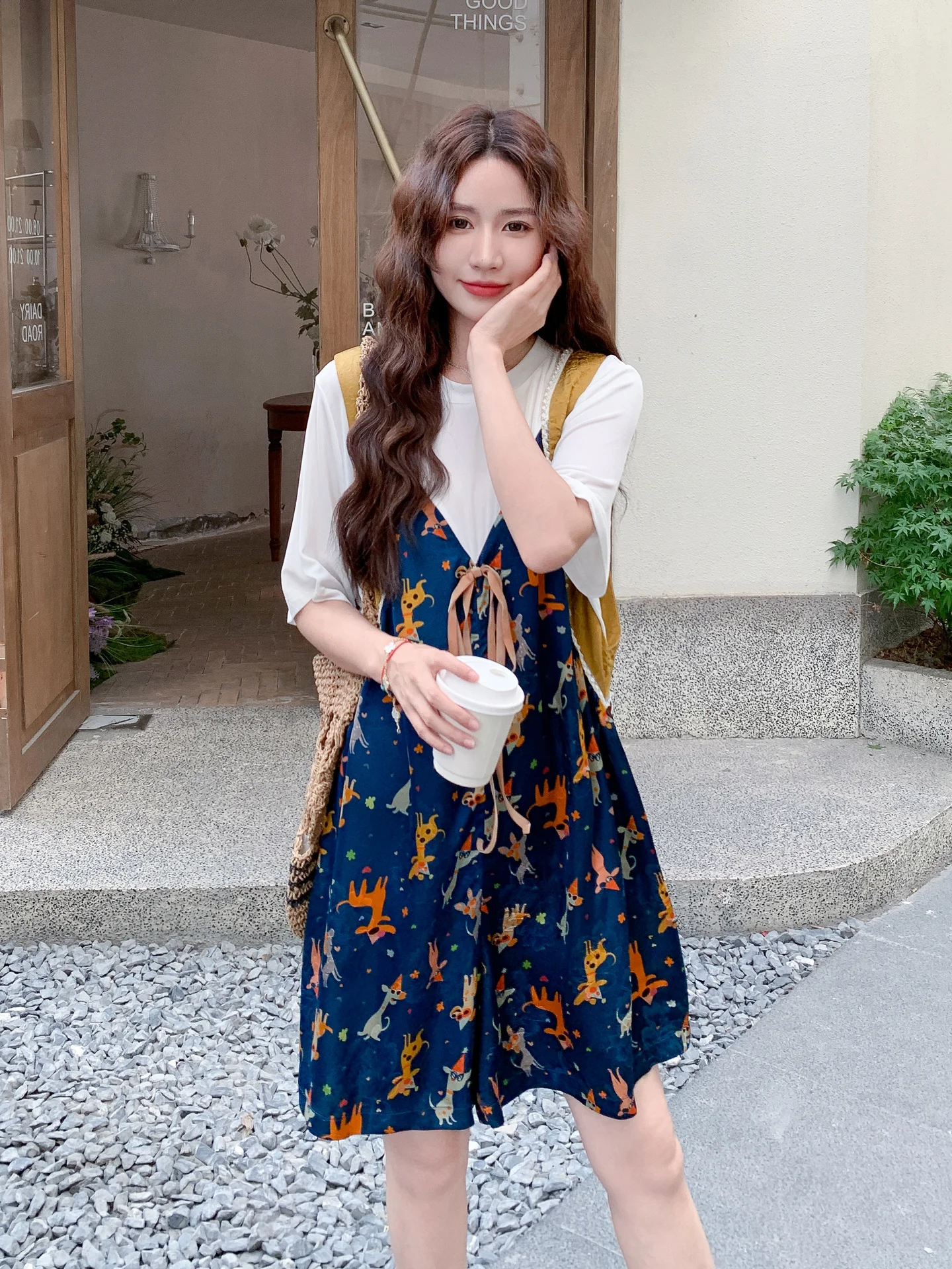 Color Blo Youthful or Suit Women's High Waist Wide Leg ort Pants Jumpsuit Fake Two-Piece Summer New Sle Ele