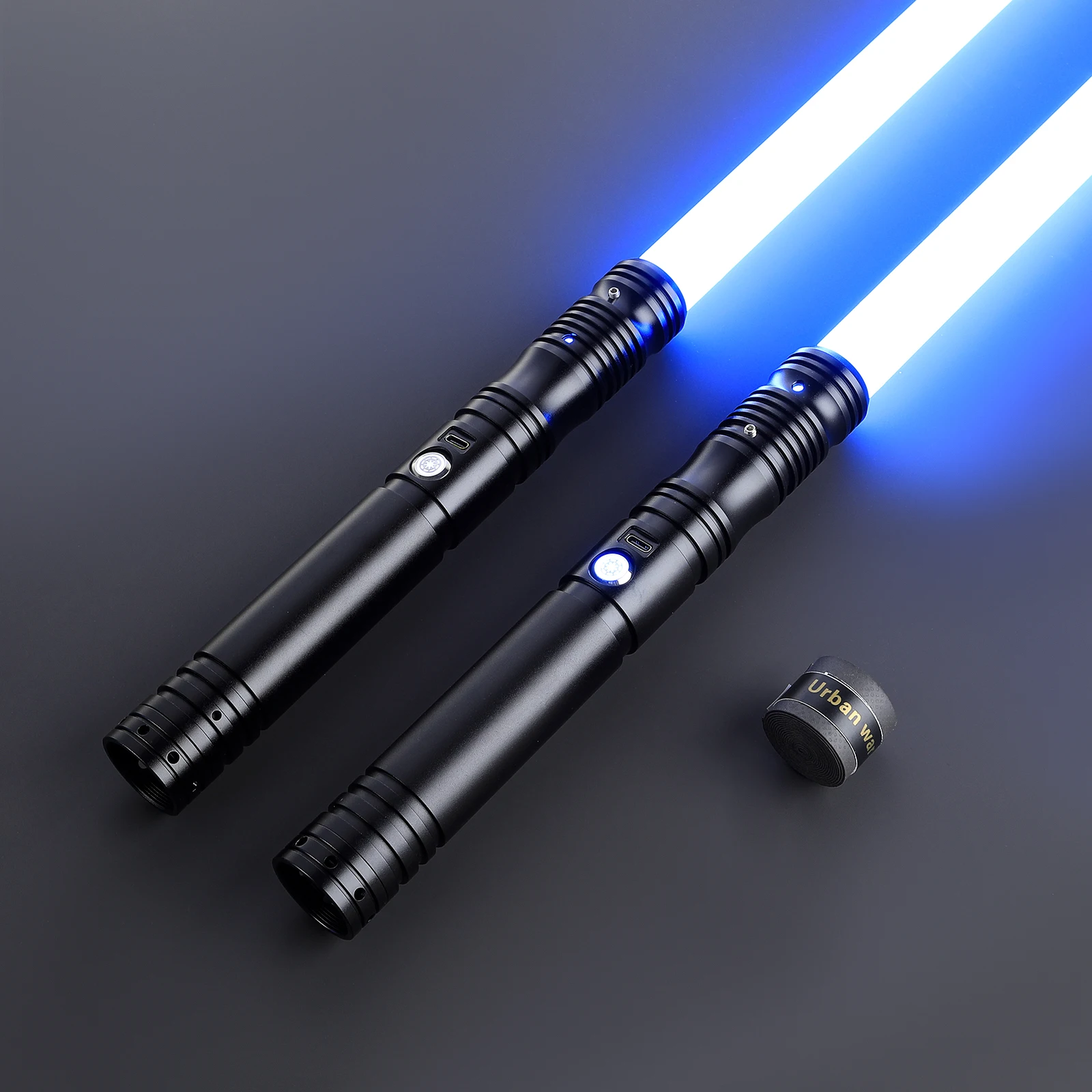 

LGT Saberstudio Metal Hilt Force Heavy Dueling Double Bladed Light Saber Bluetooth Infinite Color Changing with 34 Sound Fonts