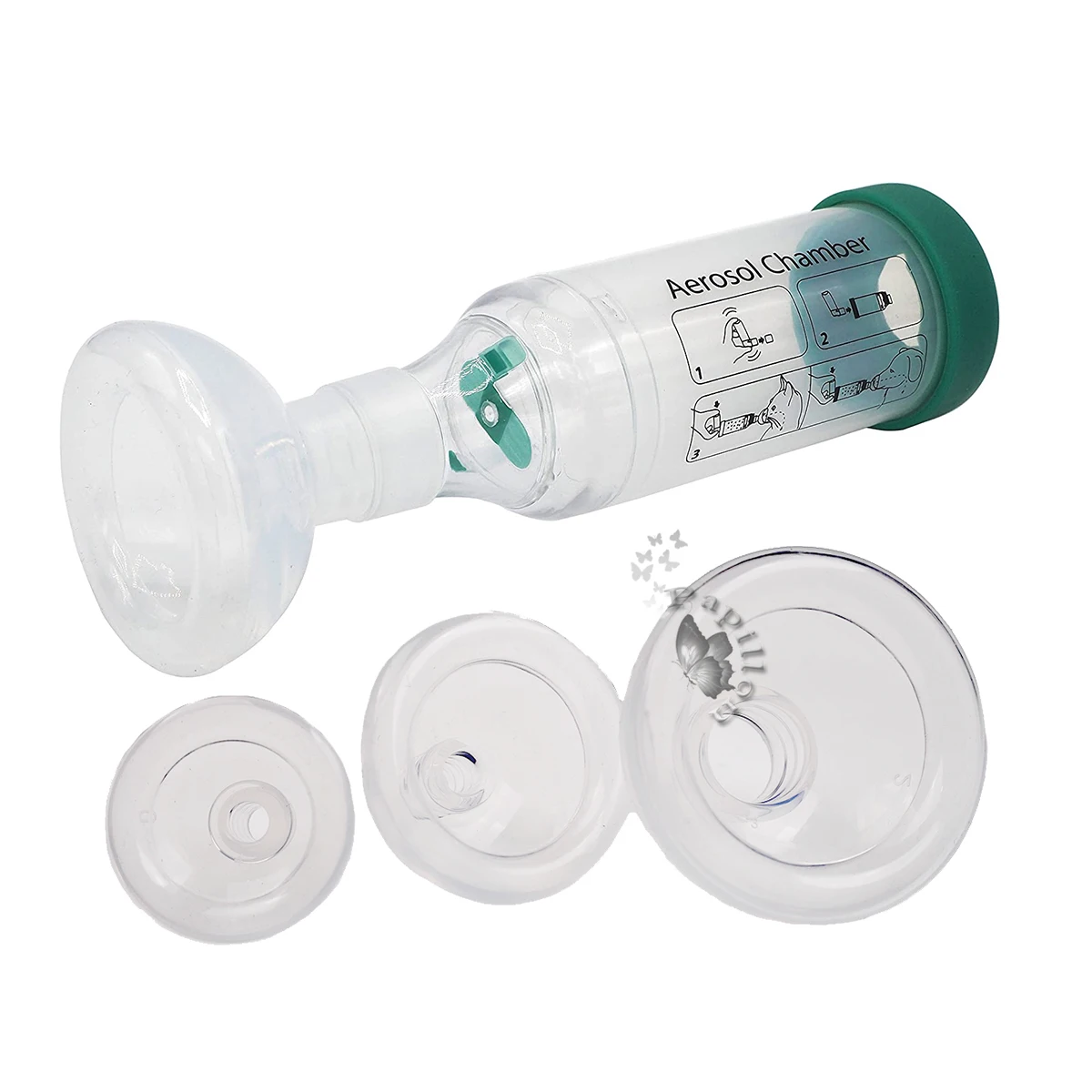 

Inhaler Nebulizer Chamber Spacer Inhaler for Dog & Cat with 2 Soft Medical Silicone Face Mask Veterinary Supplies