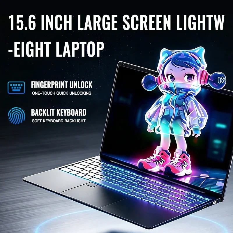 Intel N95 15.6 Notebook 32GB RAM 512GB SSD FHD Anti Glare IPS HDMI Type C For College Students Lecture Notes