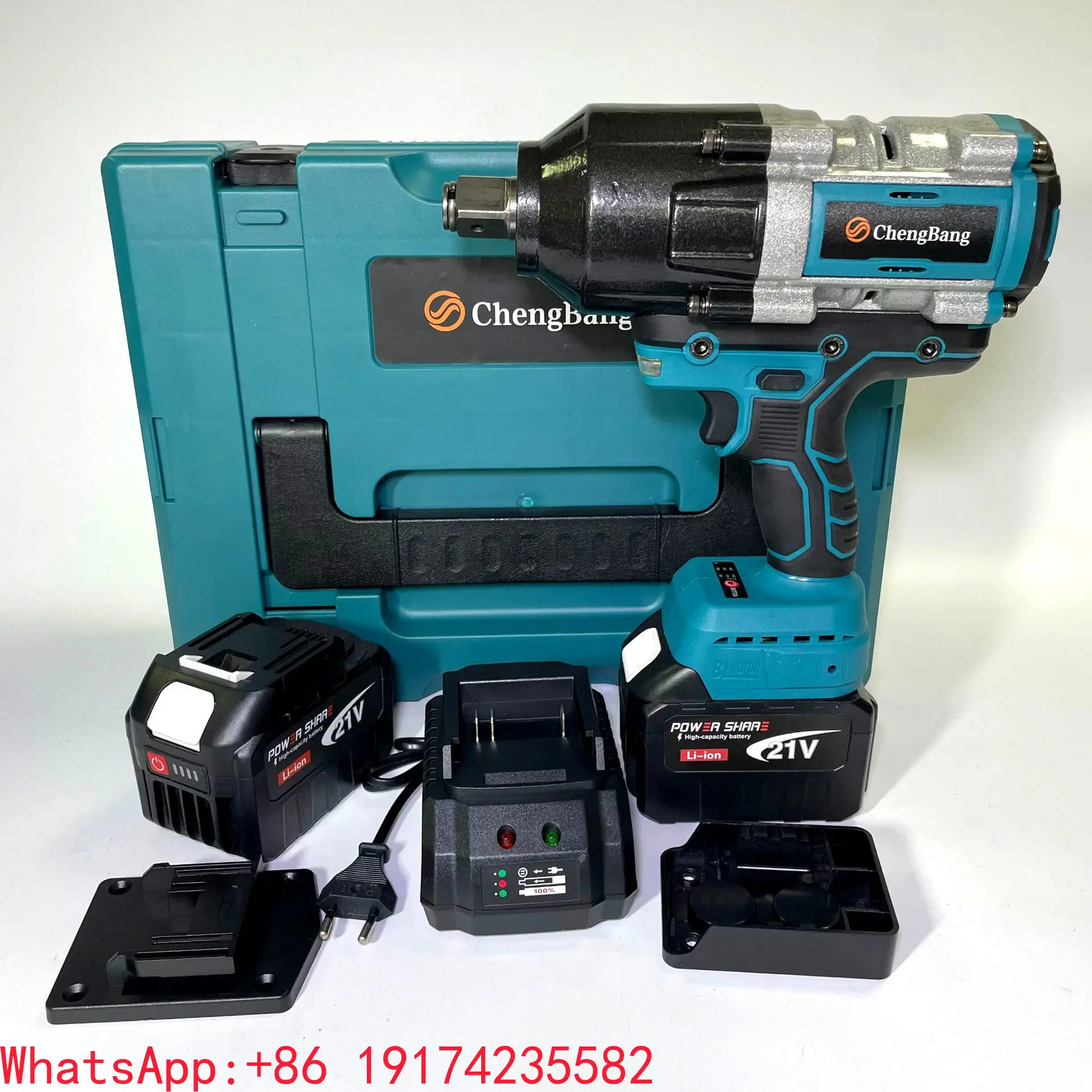 

3/4" Heavy Duty Brushless Electric Impact Wrench 2400N.M Battery Powered Portable Cordless Torque Wrench for Car Tires Repair