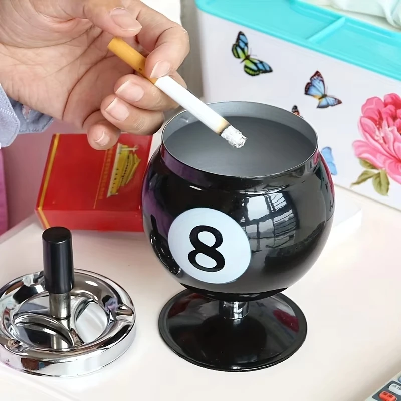 A Creative Billiard Table Ashtray With A Lid Which Can Prevent Cigarette Smoke From Spreading A Decoration For  Billiard Hall