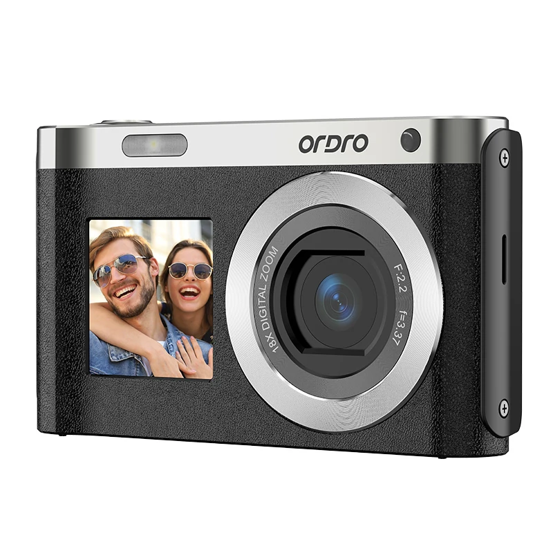 4K Compact Digital Camera Video Photography Retro Vlog Filming Dual Screen Auto Focus Easy for Selfie