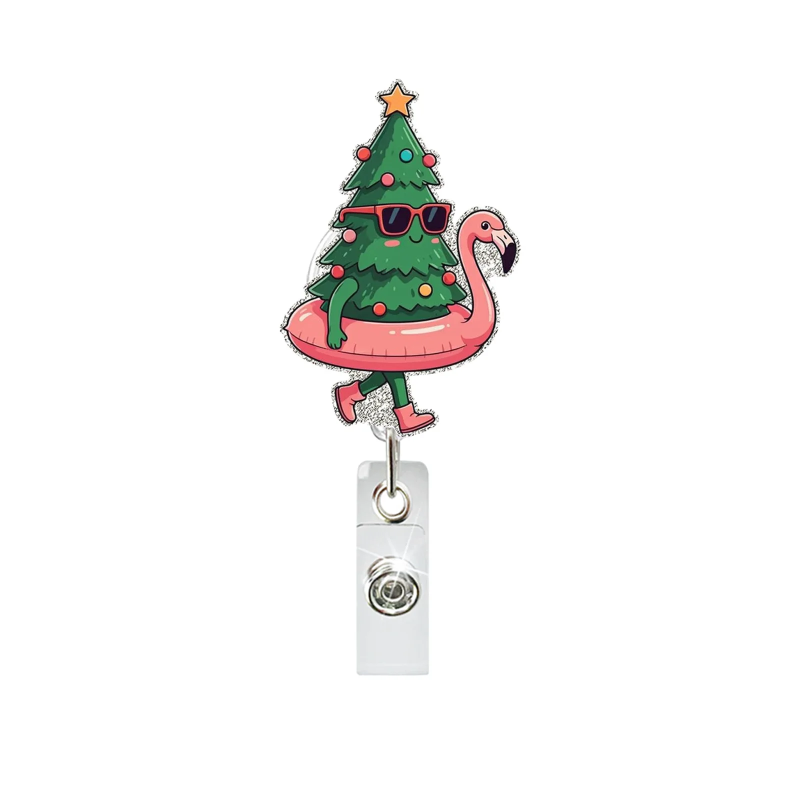 Acrylic Badge Reel  Nurse Id Badge Holder  Id Holder Compact Retractable Name Tag Clip For Hospitals Teachers