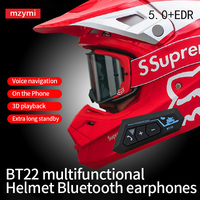 mzymi BT22 Motorcycle Bluetooth Headset High Sound Helmets Headphone Outdoor Speaker Wireless Earphones Waterproof For XIAOMI