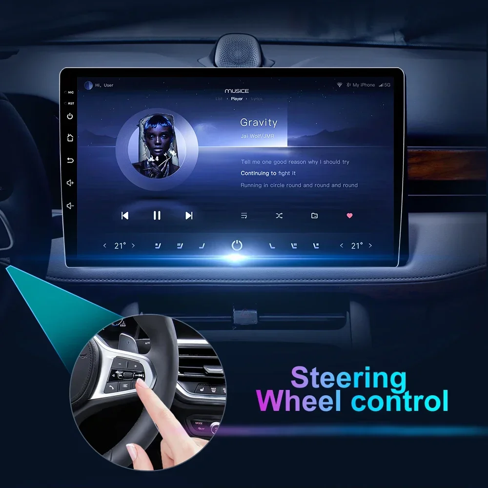 วิทยุติดรถยนต์ Android 15 รองรับ Carplay และระบบนำทาง GPS สำหรับรถยนต์ Honda Jazz 3 ปี 2015-2020 และ Fit 3 GP GK ปี 2013-2020 เครื่องเล่นมัลติมีเดีย QLED พร้อมระบบนำทางและ WIFI