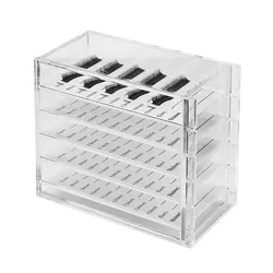 5 Layers Clear False Eyelash Storage Box Makeup Display Container Lashes Pallet Holders Lash Extension Supplies