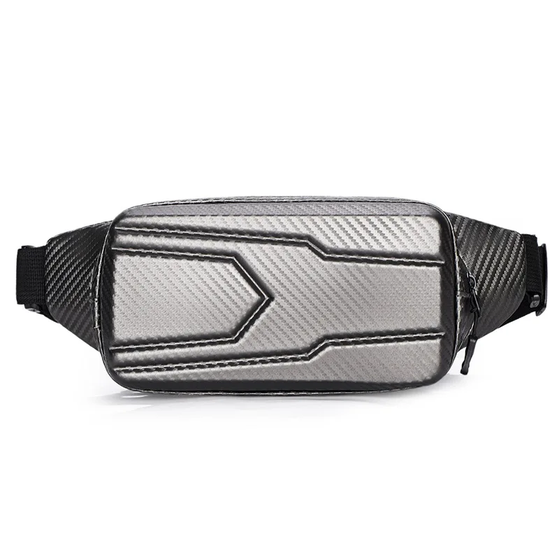 

New Men's Waist Bag Fashionable Solid Color Crossbody Bag Casual Simple Large Capacity Men's and Women's Portable Chest Bag
