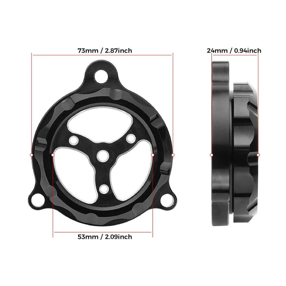 Cubierta transparente para filtro de aceite de motor Compatible con Raptor 700, 2006-2024, 700R Raptor, 2009, 2011-2024, accesorios para ATV