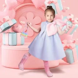 Summer Flower Girl Dresses For Birthday Party And Wedding  A2763  Vestidos De Niña Para Fiesta Elegantes Vestidos Niña Azul Rey