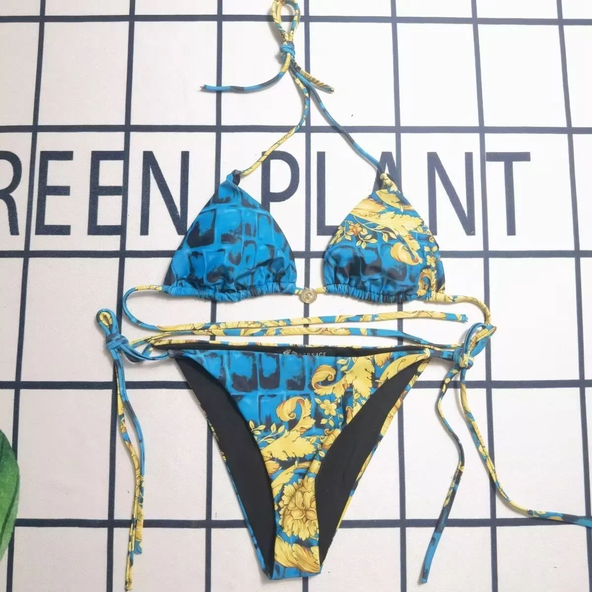 

high quality Women's split bikini set flower swimsuit factory direct sale swim wear lady beach swimsuit adult