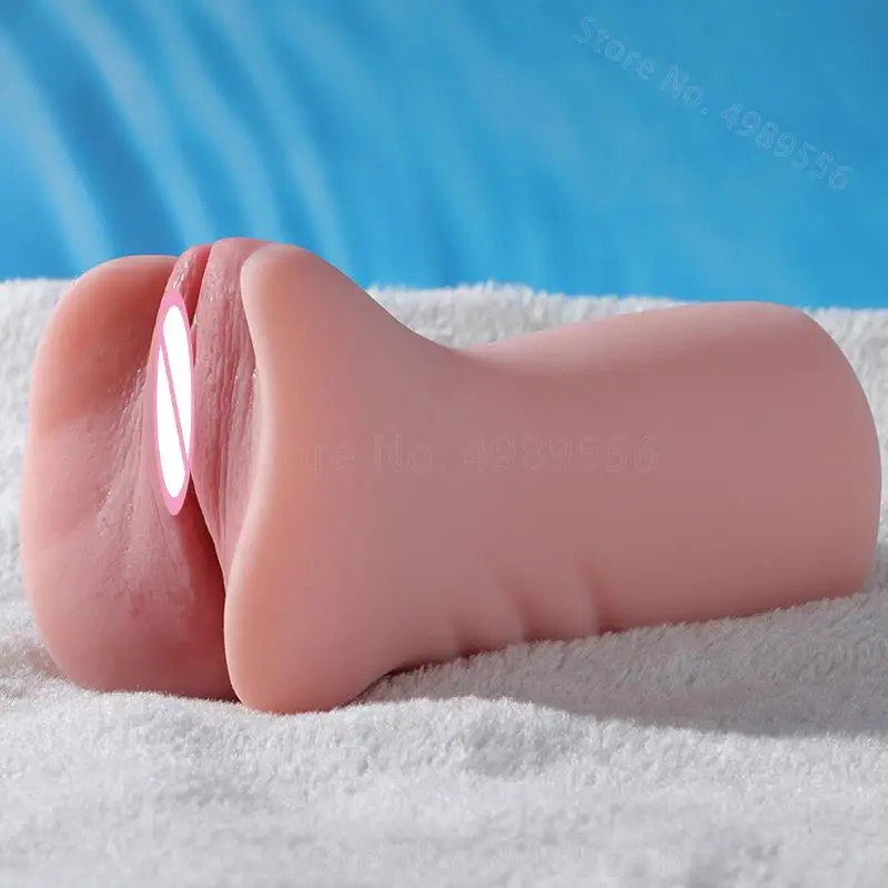 Real Soft Pocket Pussy Male Masturbation Ass Inflatable Dolls 2 hole For Adult Sex Products Toys for Men Realistic Vagina