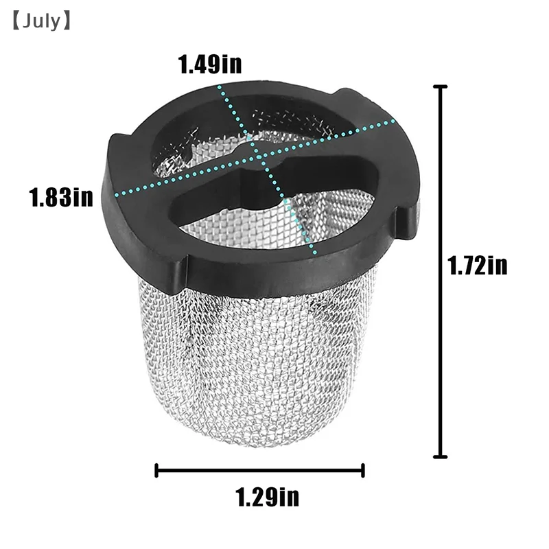 2Pcs 3.5X3X3cm Universal Wall Fitting And Quick Disconnect Filter Screen For Zodiac Polaris Pool Cleaner 280 380 360 180