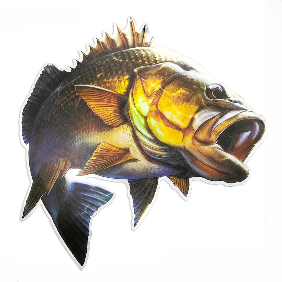 Autocollants d'imperméabilisation laser, créatures marines, poissons de haute mer, sacs de bateau de pêche, lapmédication, motos, voitures, 20cm