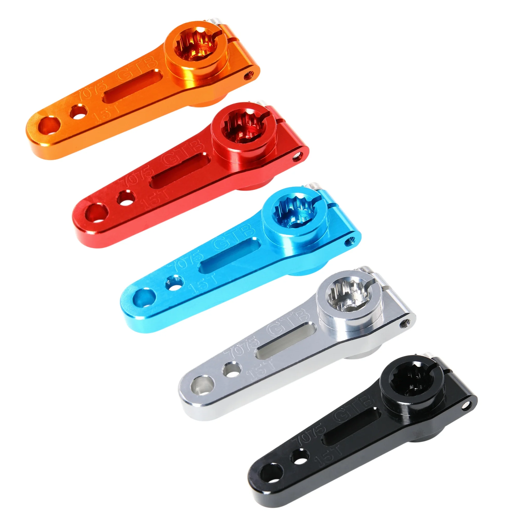 GTBRacing CNC Aluminum 7075 Double-Side 15T 17T Servo Arm for 1/5 RC Car HPI Baja Losi 5ive t Upgrade Part