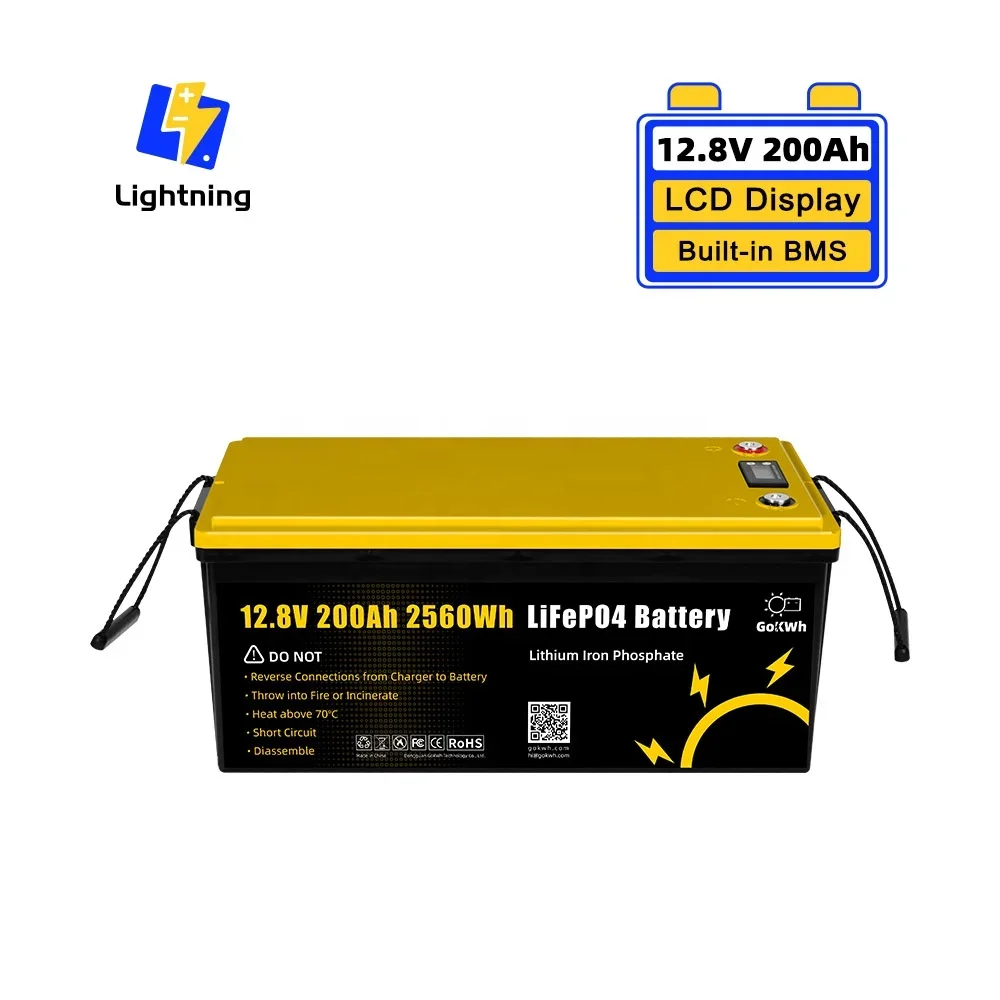 

Free Shipping Factory Battery Price 12V 12.8V 100Ah 200Ah Lifepo4 Battery Pack for RV Boat Goft Cart Home Energy Storage