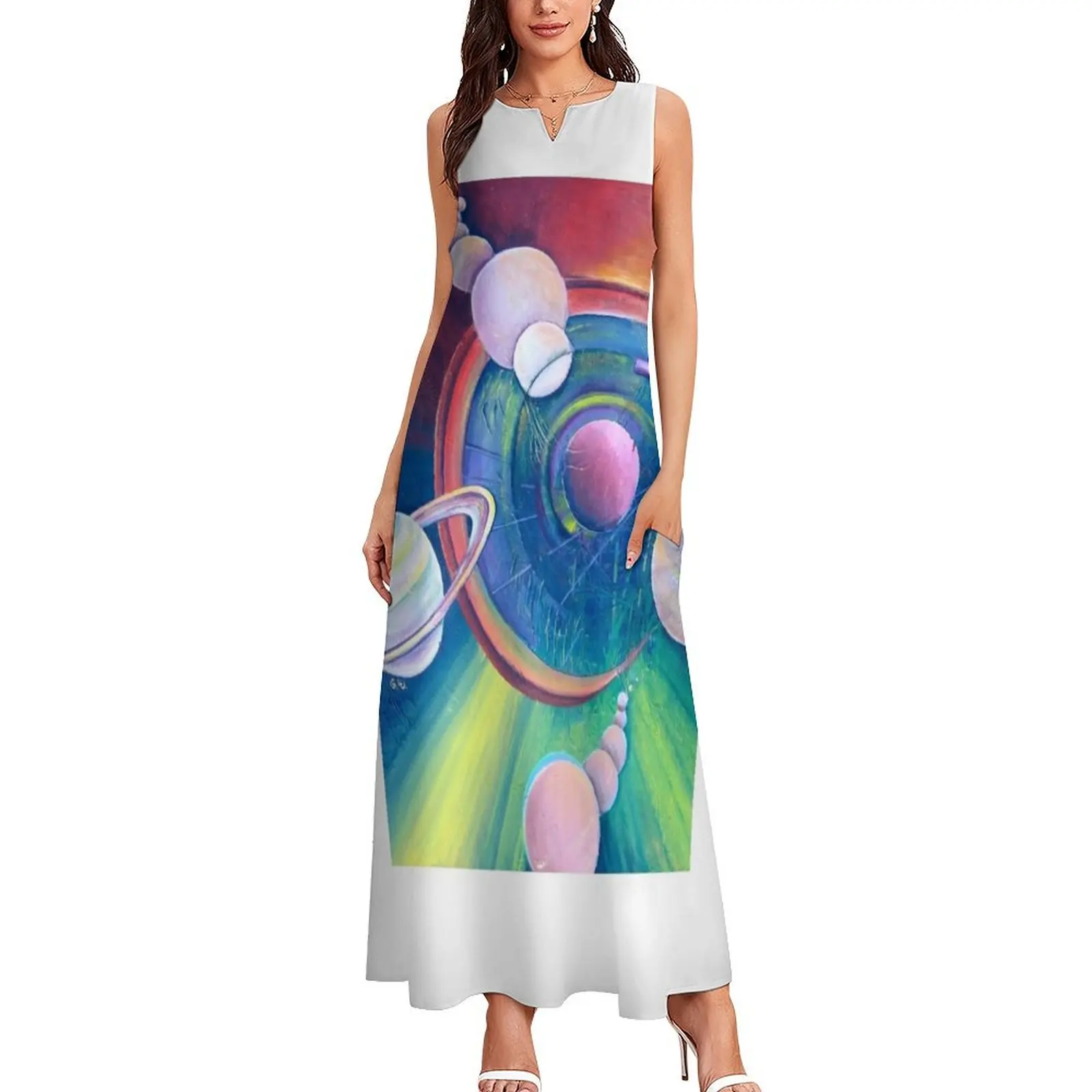 Planetary Alignment Long Dress evening dress ladies birthday dresses for women