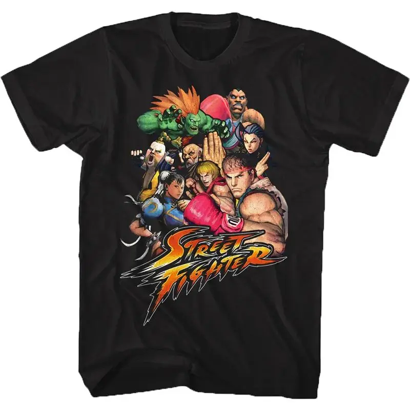 90s ستريت فايتر كلاسيكي ريترو ريترو الكاراتيه الرجال تي شيرتات قصيرة الاكمام شعبية الرجال والنساء القطن تي شيرت أربعة مواسم