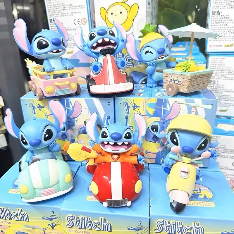 Disney Lilo i Stitch Figurka Pudełko z niespodzianką Kreatywny spersonalizowany pamiętnik rowerowy Ozdoba na biurko Niespodzianka Pudełko na prezent Zabawka Hurtownia