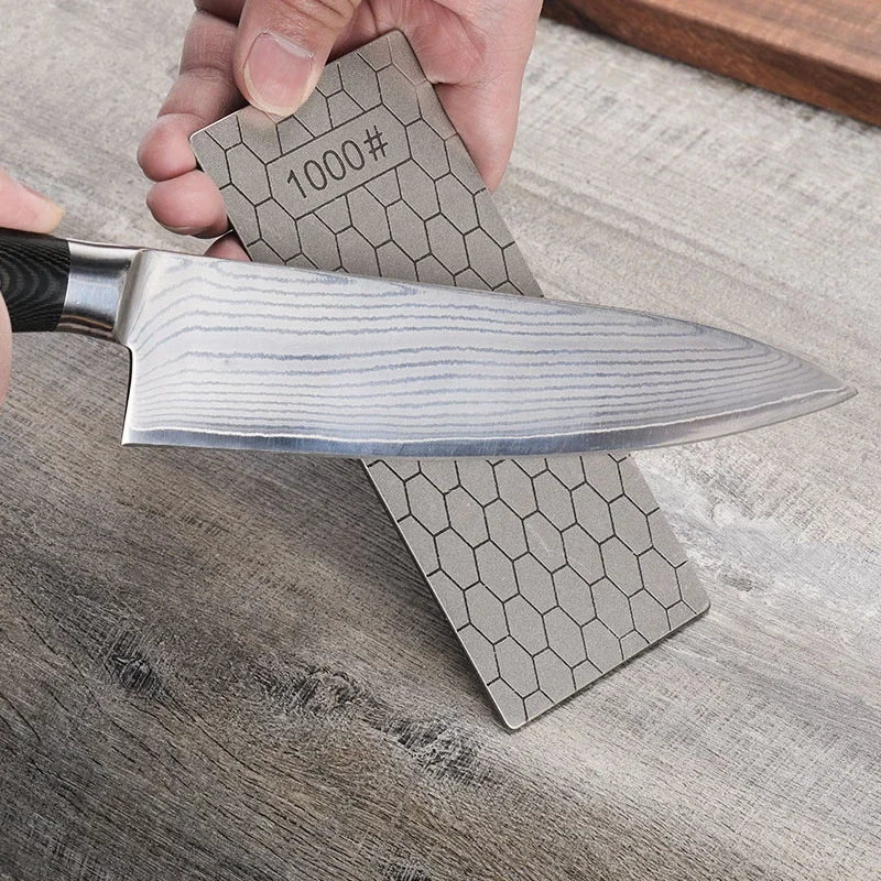 Professional Diamond Knives Sharpening Stone, Knife Sharpener, Ultra-thin Honeycomb Surface, Whetstone Tool, 600/800/1000 #, 1Pc