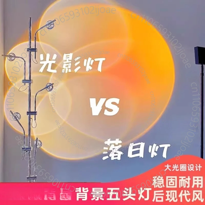 Modern Led Floor Lamp Sunset Projection Led Light Standing Sunset Floor Lamp for Living Room Bedroom Decor Rgb Corner Lamp