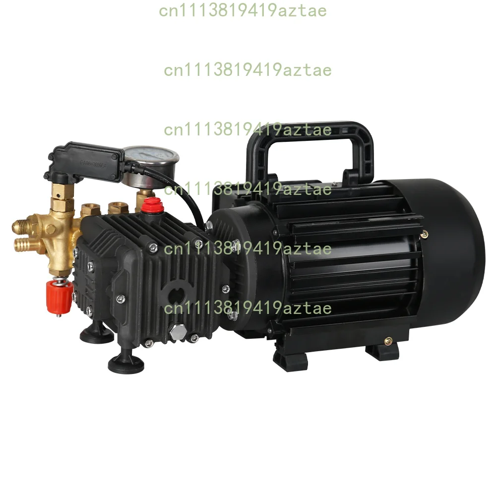 220V High Power Portable High Pressure Car Washer Pump with Brass Valve, Commercial Electric Vehicle Cleaning Machine