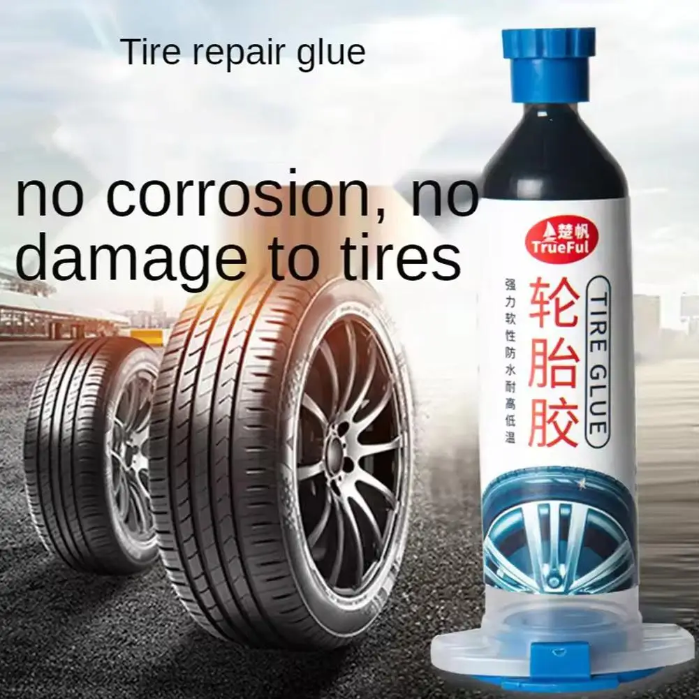 New Tire Repair Glue Liquid 30ML Strong Rubber Glues Adhesive Non-corrosive Tools Black Leather Repair Wear-resistant Car Z4X3