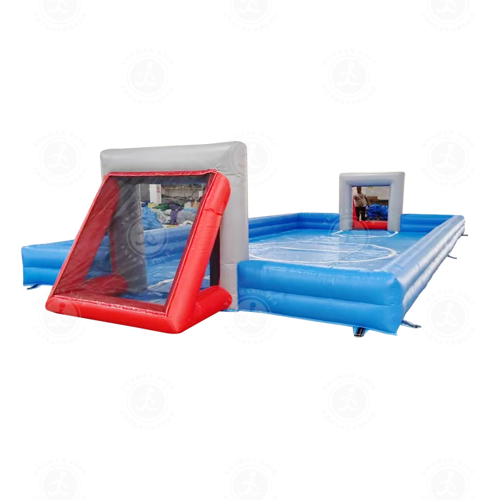 Custom Large Size Football Court Portable Inflatable Soap Soccer Fieldpromote sales
