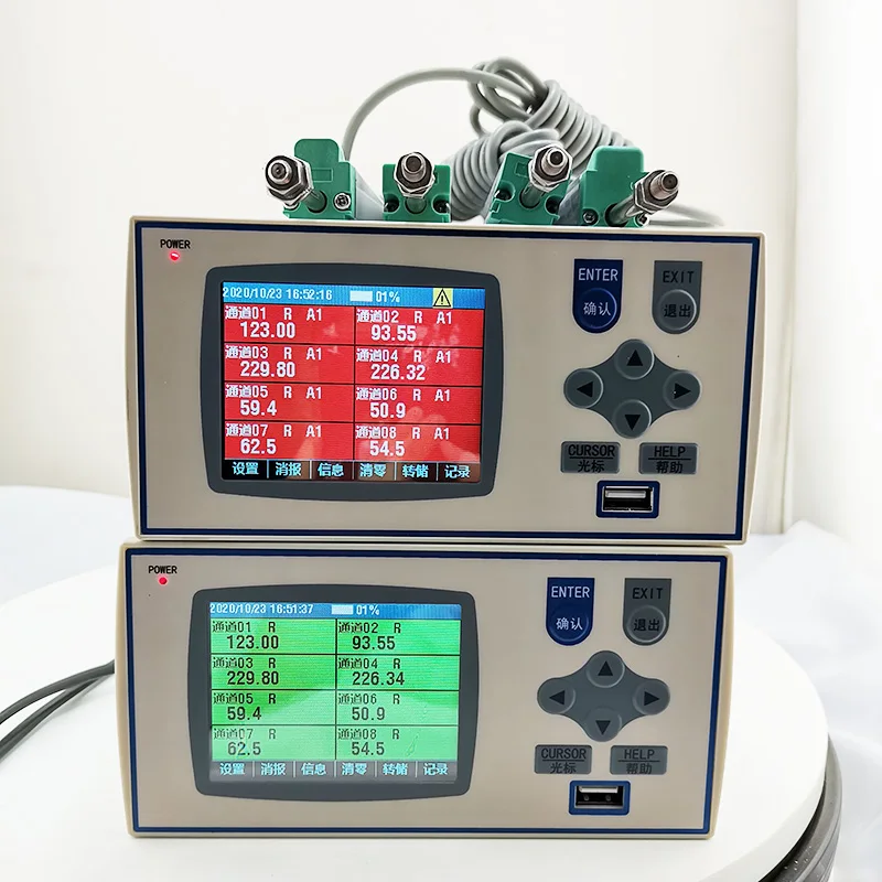 Auxiliary 2 Tables Simultaneously Display Real-time Reservoir Recording Communication Paperless Recorder