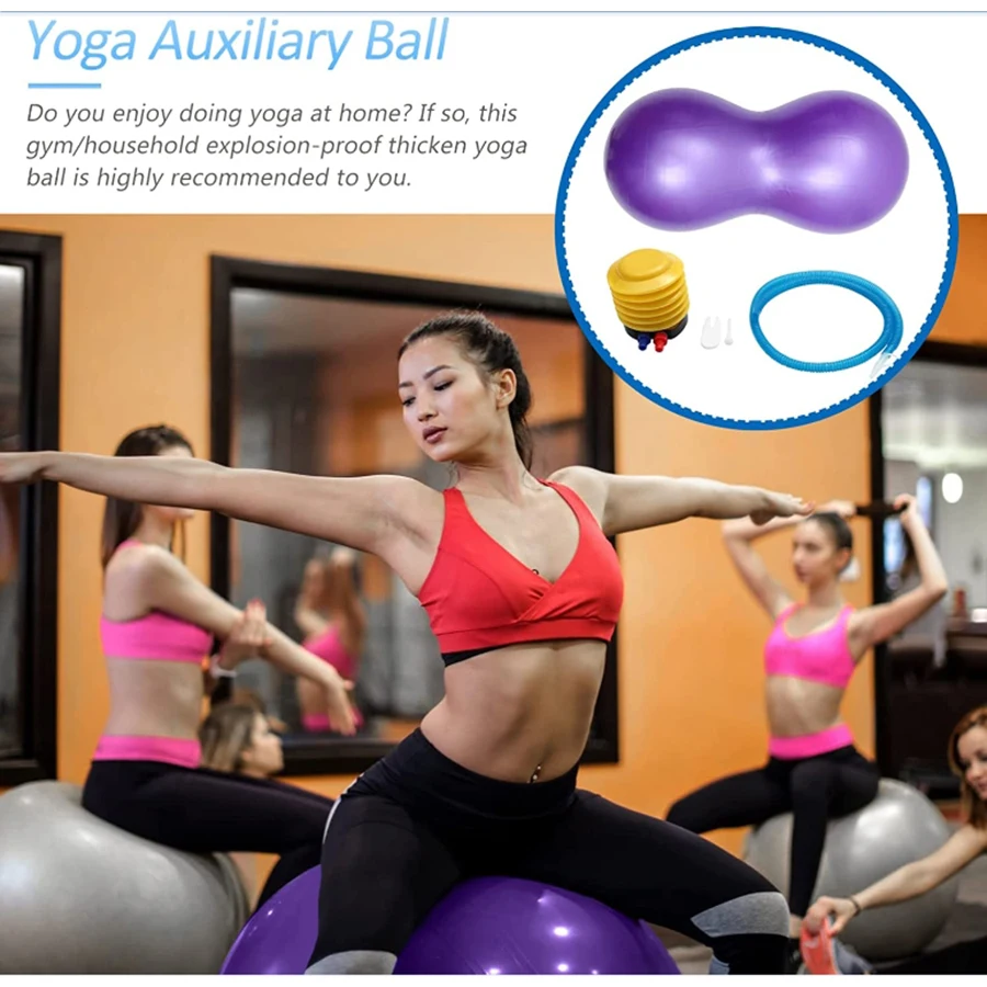 Yoga Ball Exercise for Working Out Birthing Ball Balance Stability Fitness for Pilates Core Training Physical Therapy Stretching