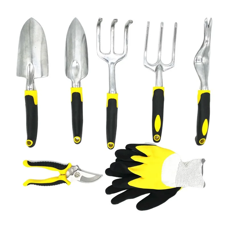 Garden Hand Tools Set with Storage Pouch and Gloves Fit For Outdoor Flower Cultivation