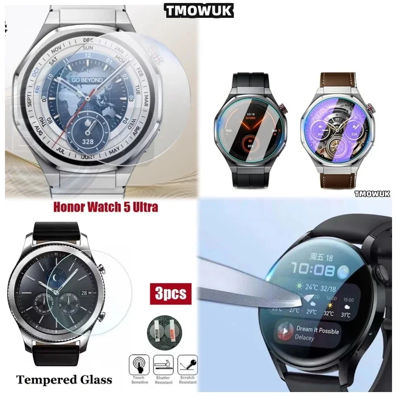 

For Honor Watch 5 Ultra Watch5 9H HD Clear Tempered Glass Anti - Scratch Screen Protector Film GFHO