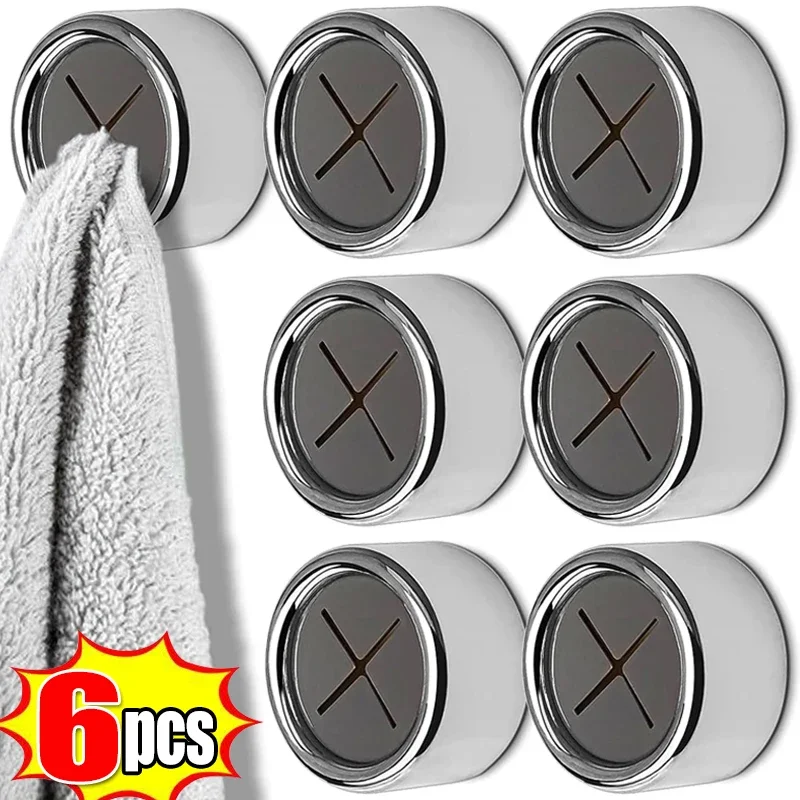 Self Adhesive Towel Plug Holders Wall Mounted Bathroom Organizer Tea Towel Hook Storage Rack Punch-Free Kitchen Rags Cloth Clips