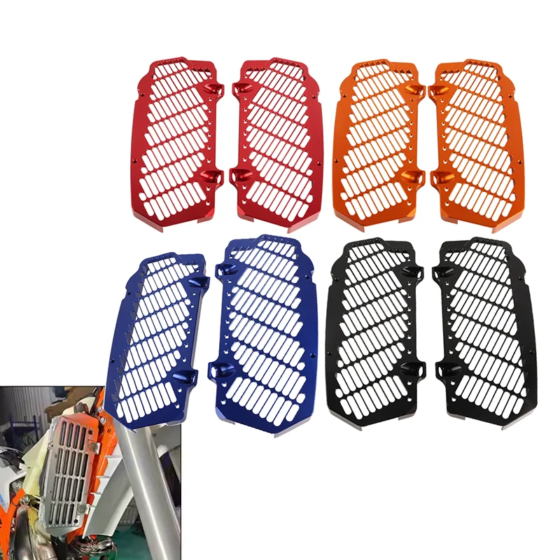 

2025 EXC 300 2024 Radiator Grille Guard Aluminum Alloy Grill Cover for EXC-F 350 SX 125 250 SXF 450 XC XCF XCW XCW-F TPI Six